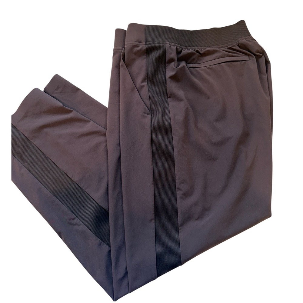 Athleta Womens Gray Brooklyn Ankle Pants 14 Travel Commuter Performance